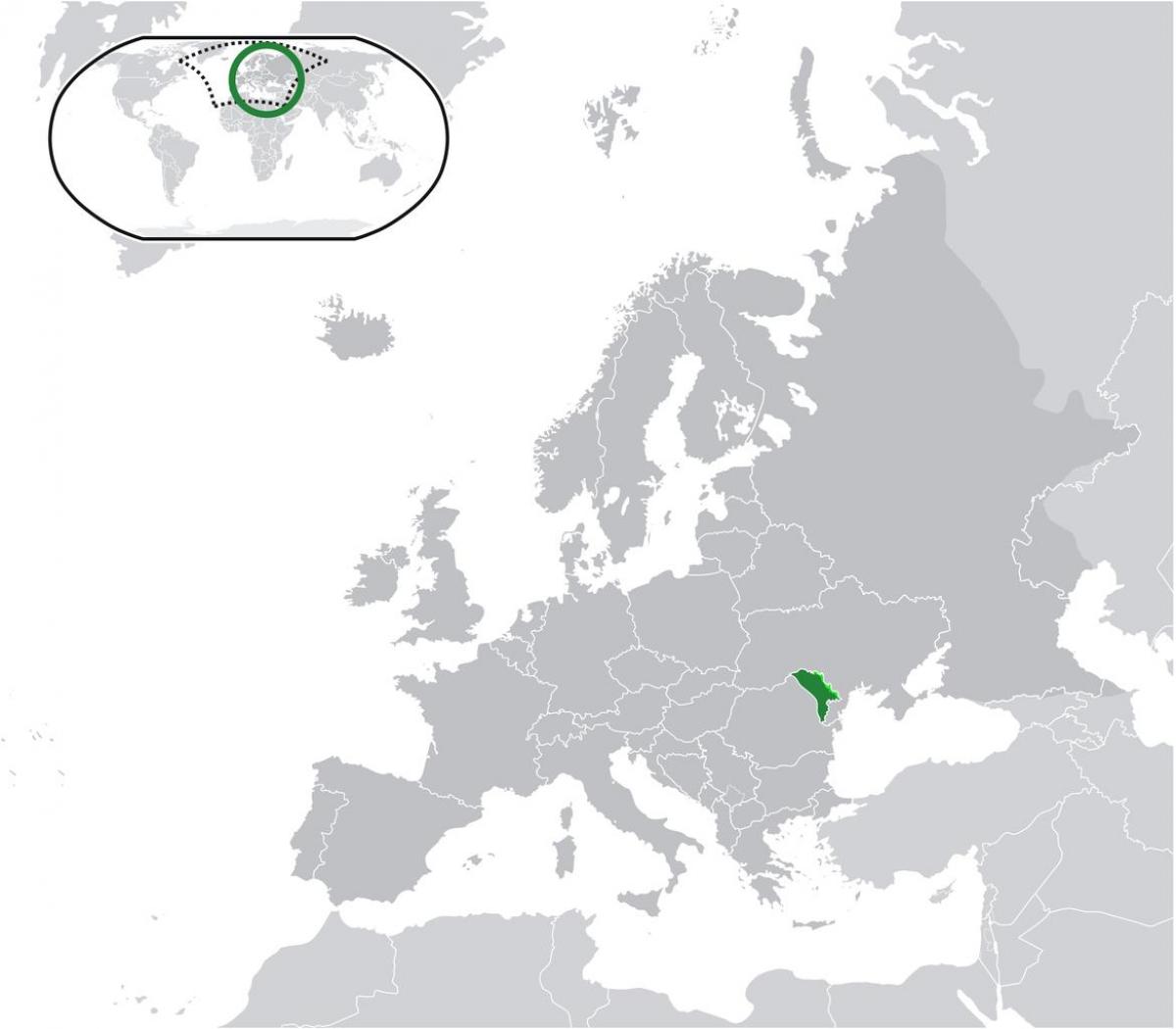 Moldavija lokacijo na zemljevidu sveta